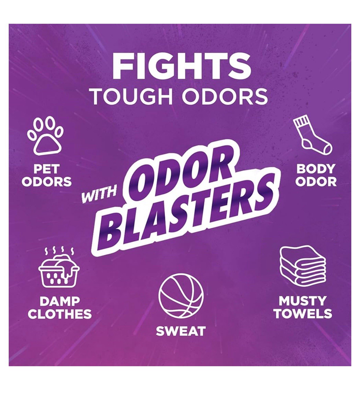 Odor Blasters💥Fresh Burst Detergent, 77 Loads, 100.5 Fl oz (Pack of 2)