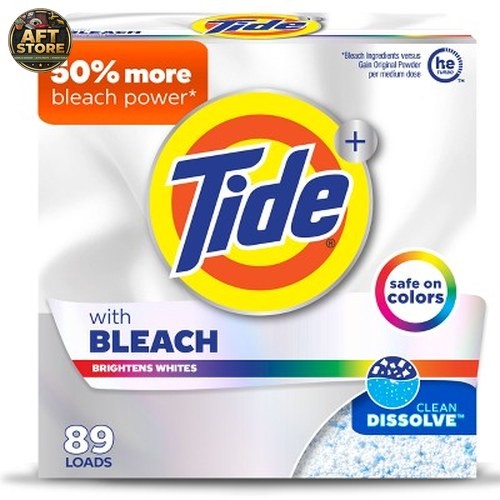 Tide Original Plus Bleach HE Laundry Detergent Powder – 129oz