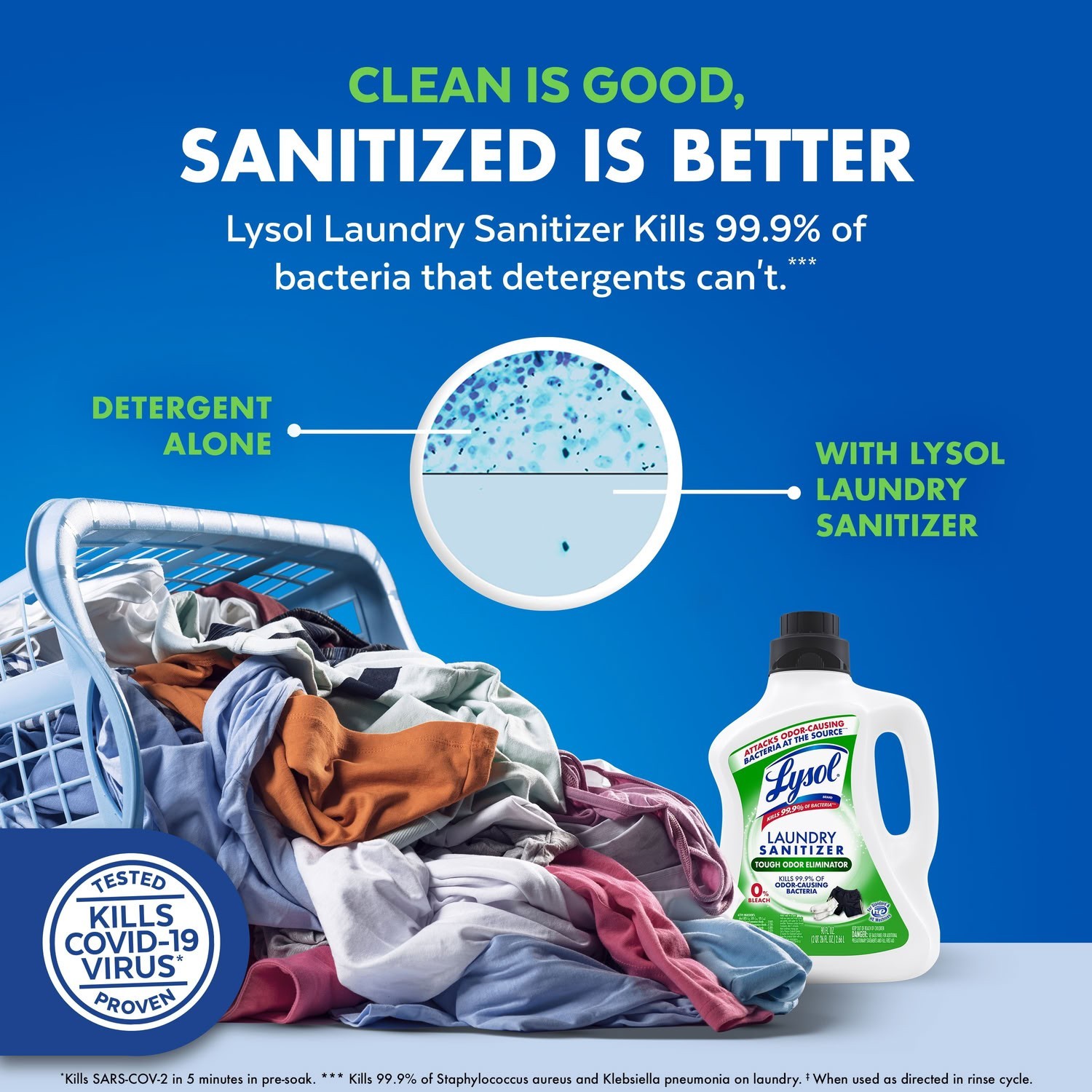 3 Pack Lysol Tough Odor Eliminator Laundry Sanitizer Additive Liquid 90 oz
