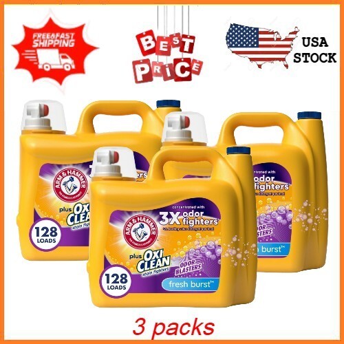 ARM & HAMMER Plus OxiClean Odor Blasters Liquid Laundry Detergent, Fresh Burst