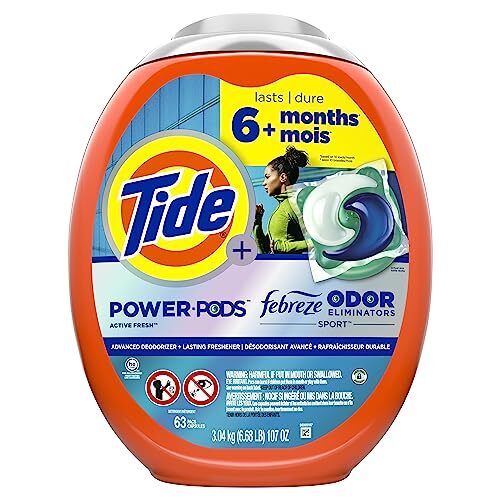 Tide Power Pods Laundry Detergent 63 Count Febreze Odor Eliminators Sport