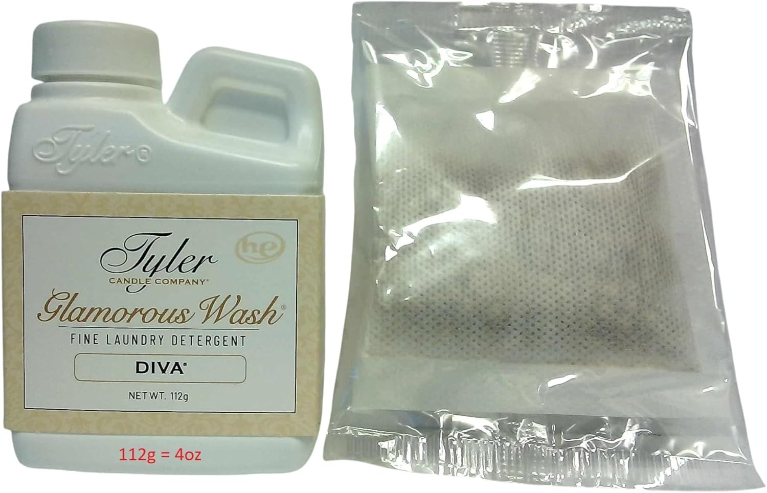 Tyler Glam Wash Laundry Detergent, Diva, Liquid, 4Fl Oz HE Safe w/Dryer Sachet