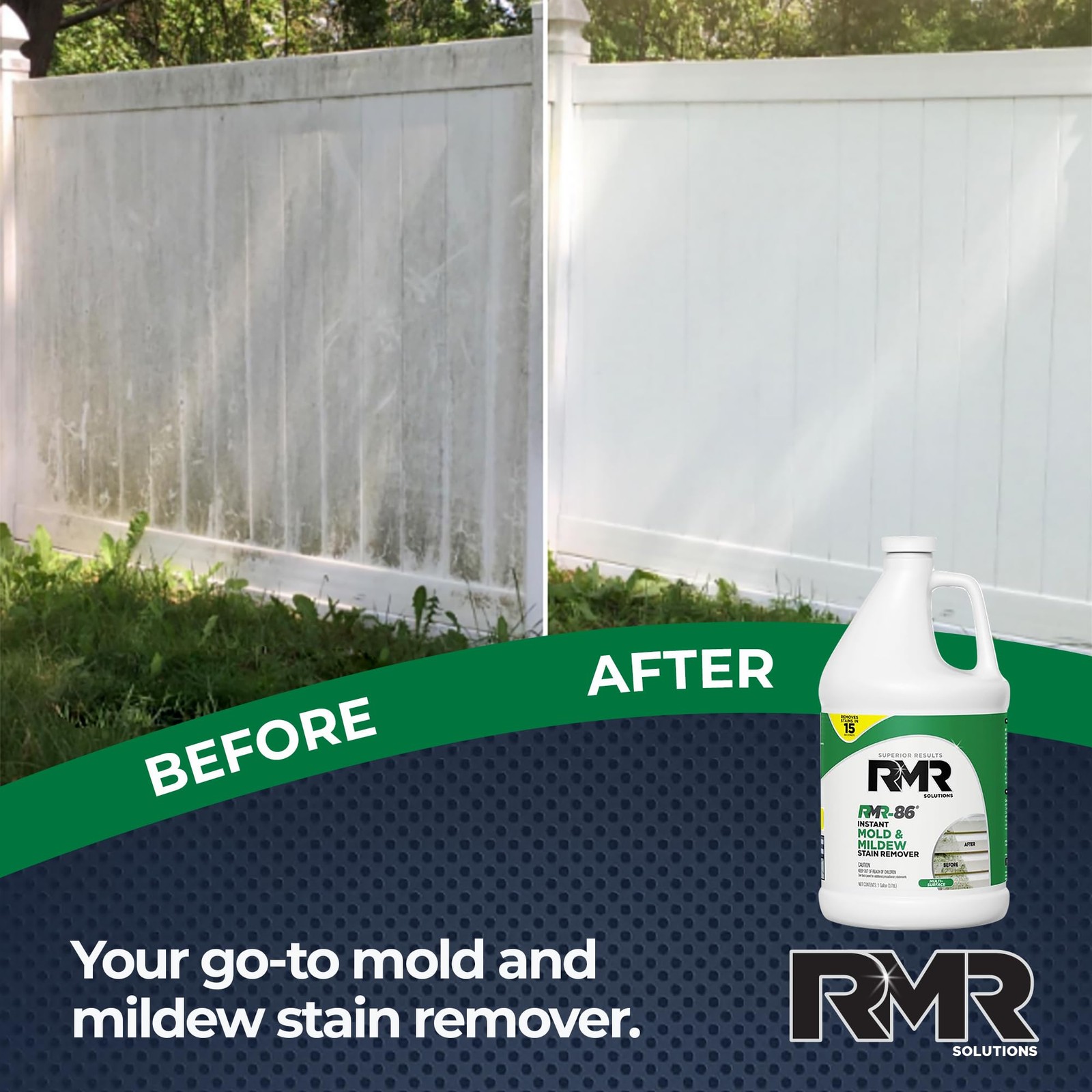 RMR-86 Instant Mold and Mildew Stain Remover 128 Fl Oz (Pack of 1), clear
