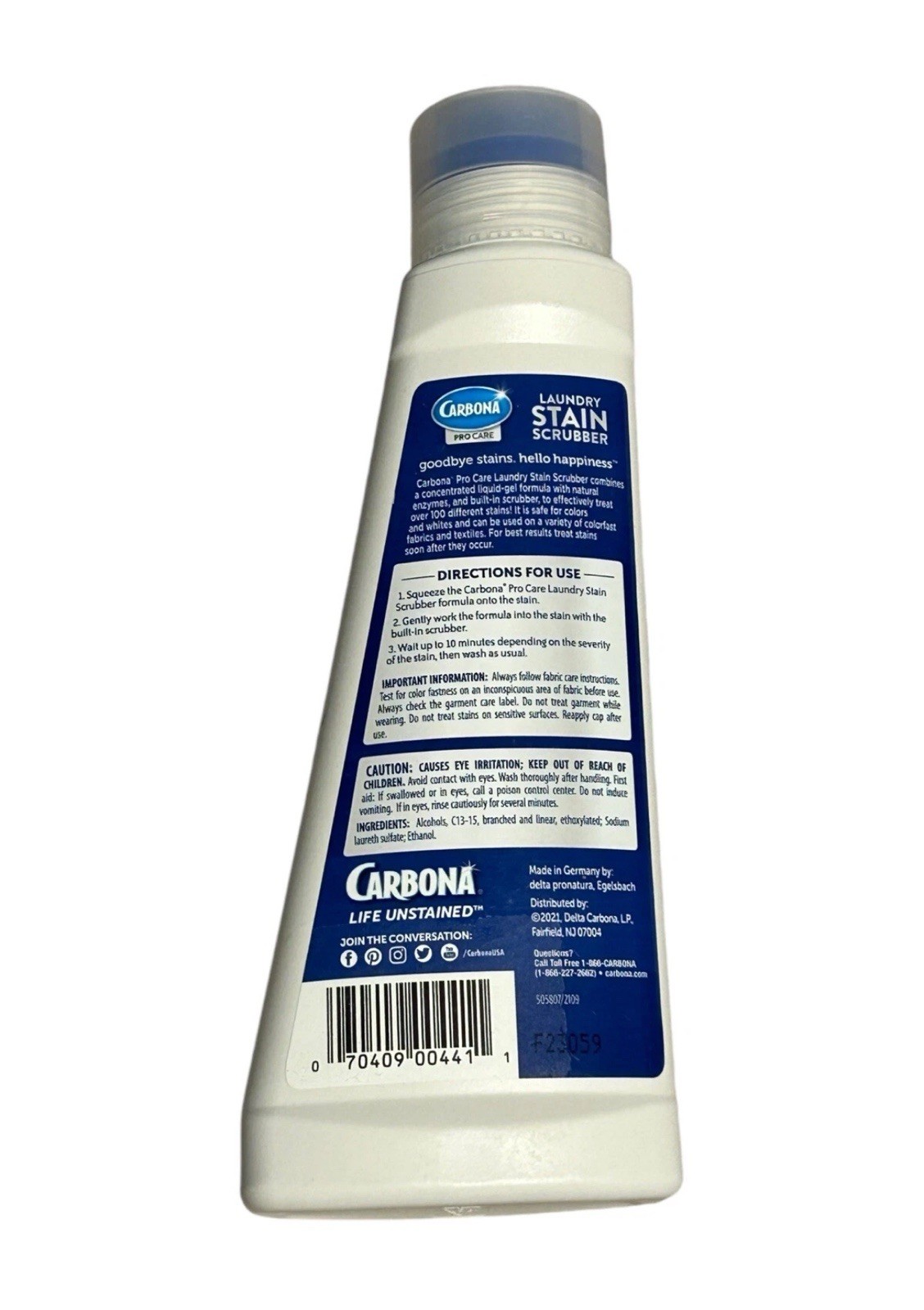 CARBONA Pro Care Laundry Stain Scrubber – 8.4 oz – Treats over 100+ Stains