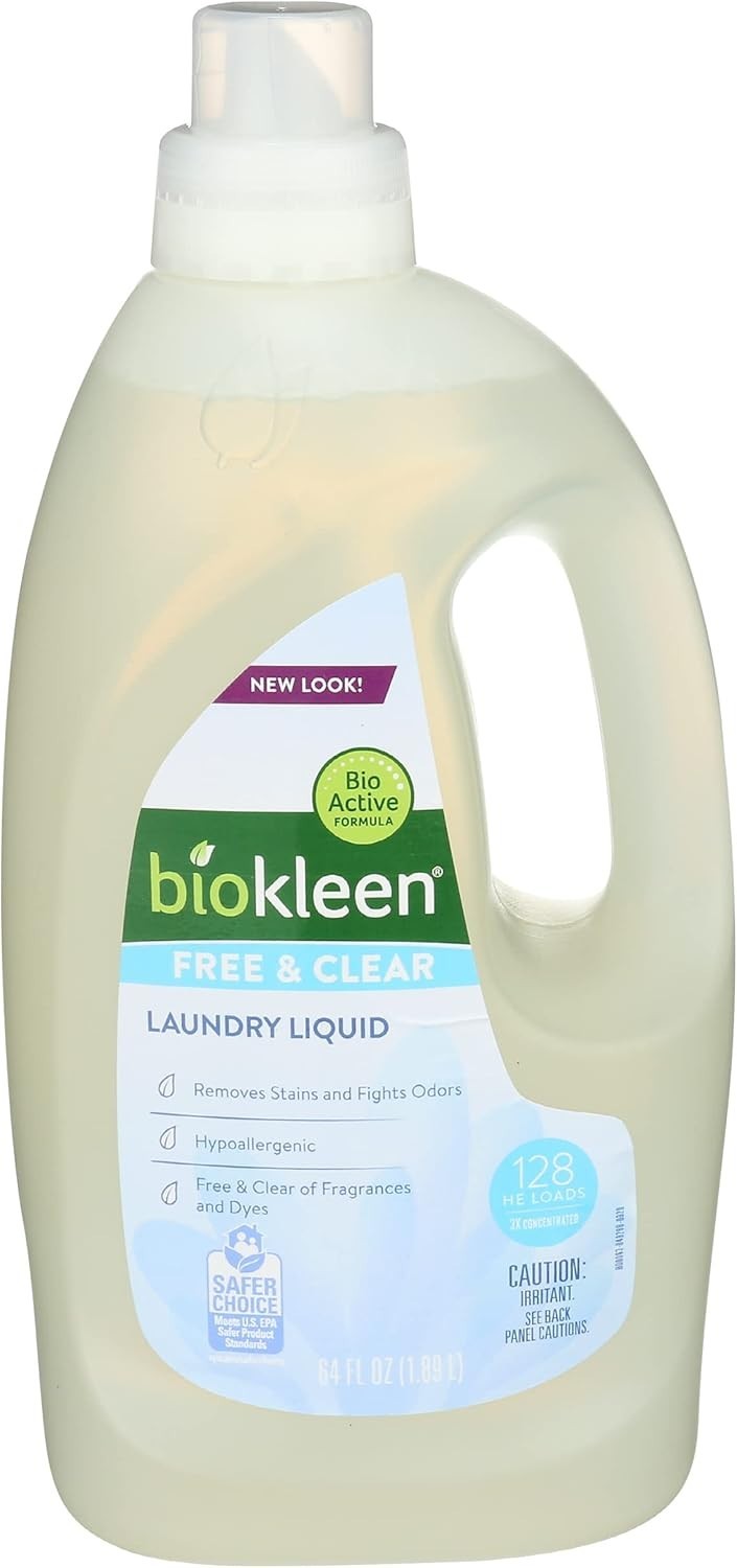 Laundry Liquid, Free & Clear, 64 oz