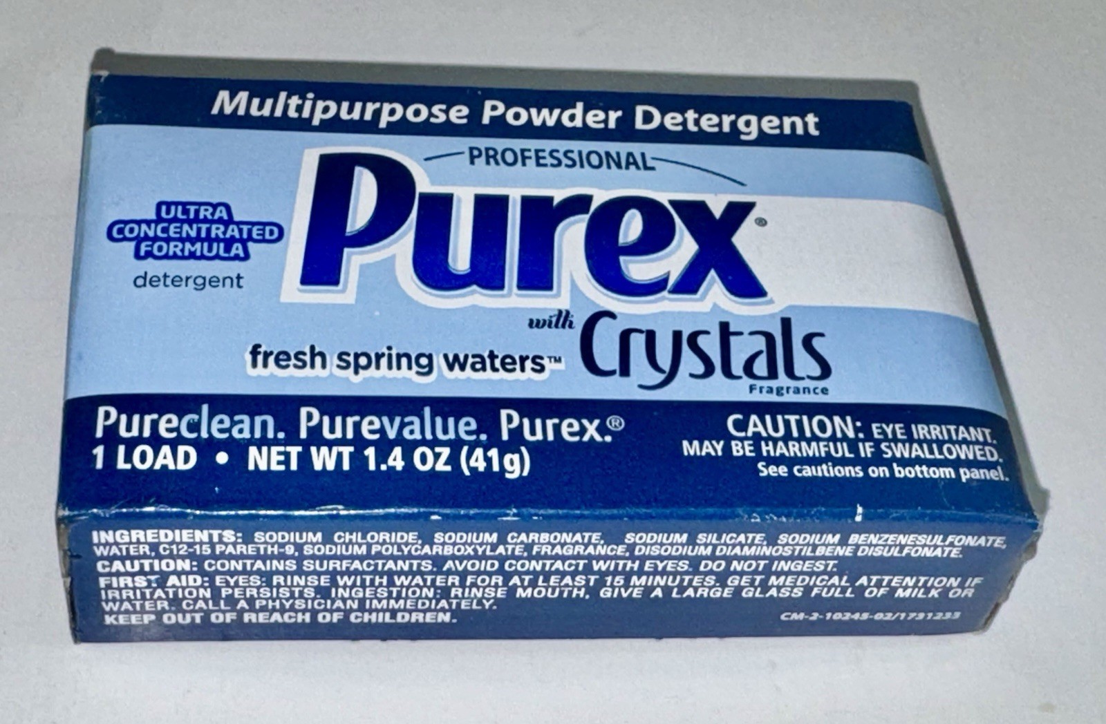 Purex Professional Powder Detergent with Crystals Fresh Spring Waters 1 Load