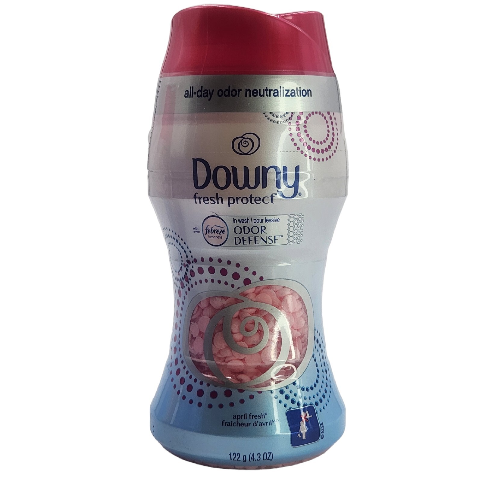 2 Downy Fresh Protect In Wash Beads April Fresh with Febreze Odor Defense 4.3 oz