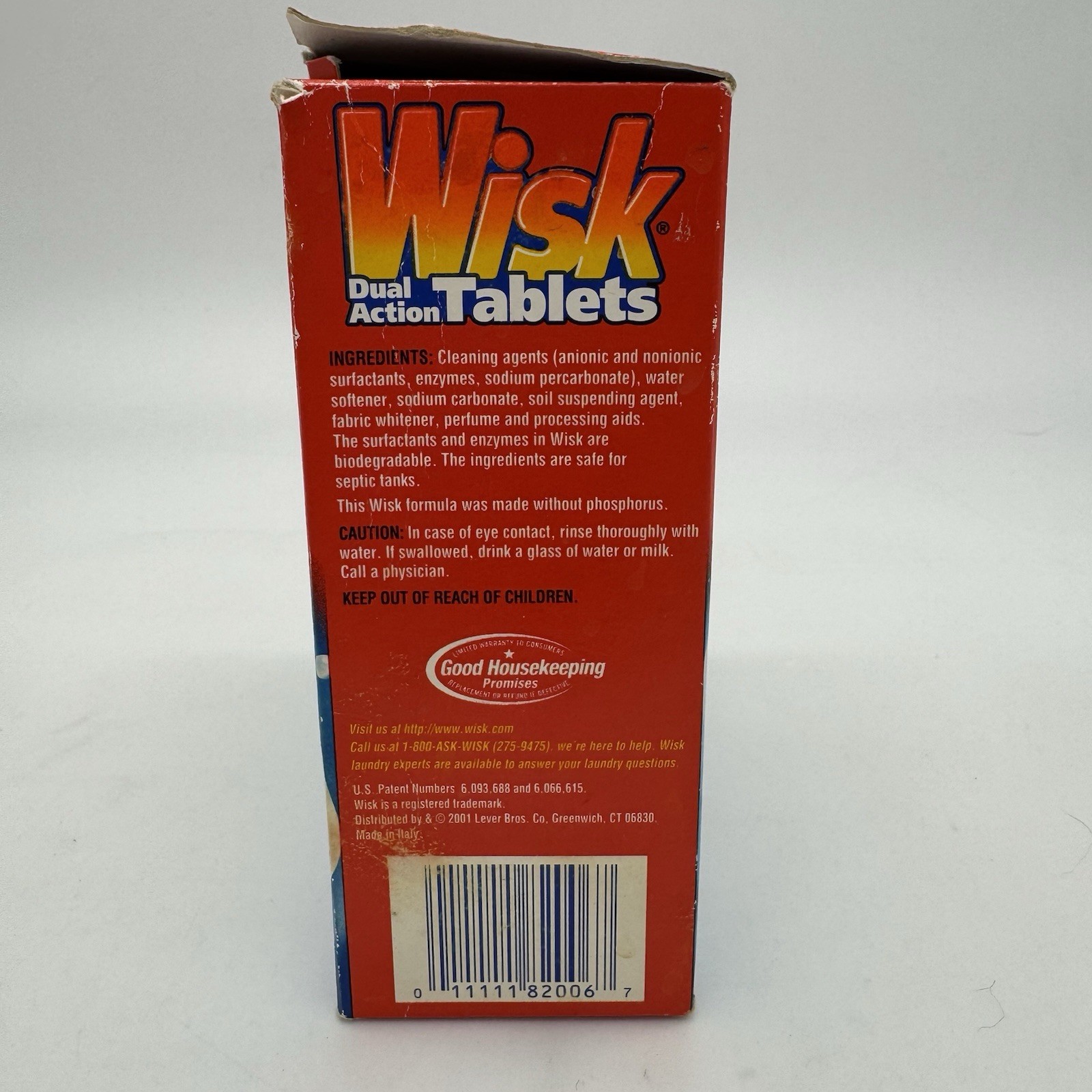 Wisk Laundry Detergent Dual Action Tablets Laundry Detergent 6 Tablets (3 Loads)