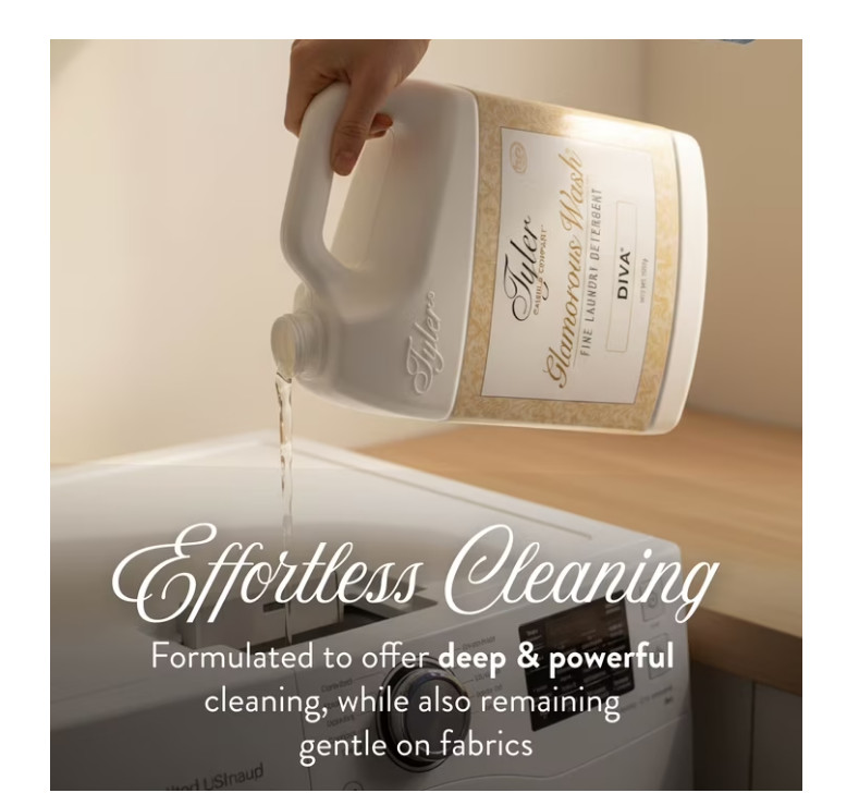 Tyler Candle Diva Glamorous Wash Liquid Laundry Detergent, 24 Loads, 64 fl oz