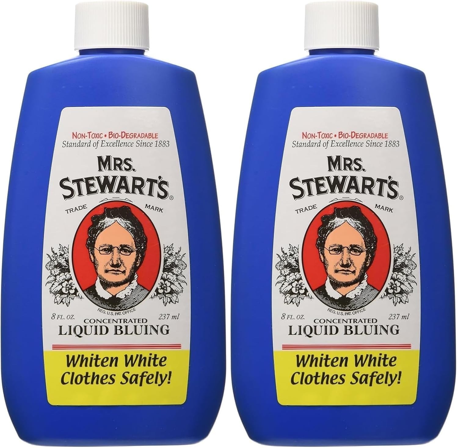 Mrs. Stewart’s Concentrated Liquid Bluing 8 oz Laundry Whitener Fabric White