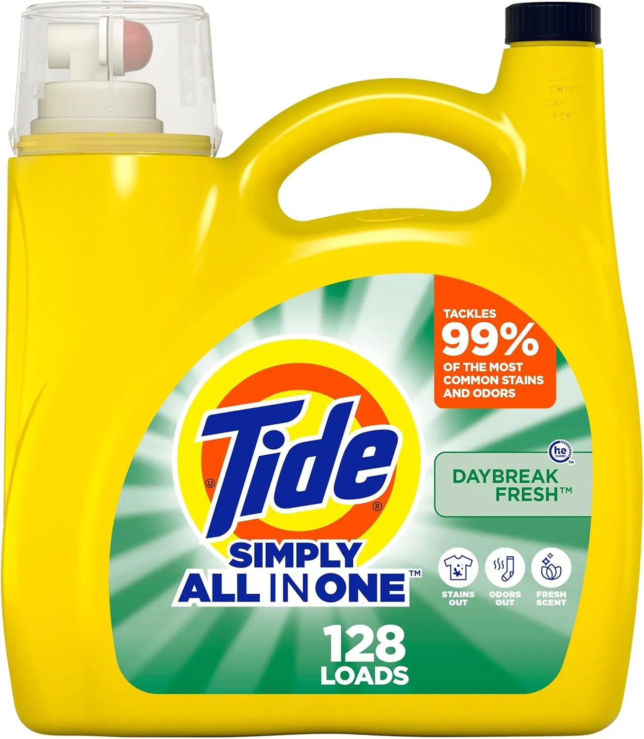 Tide Simply All In One Liquid Laundry Detergent Berry Blossom 89 Loads 117 fl oz