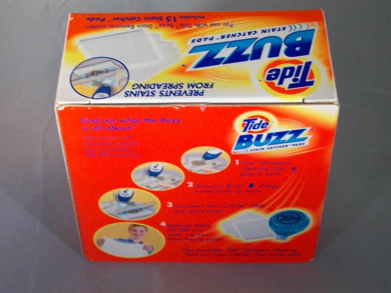Tide BUZZ Ultrasonic Stain Catcher Pads Set of 2 Boxes of 15 S5688