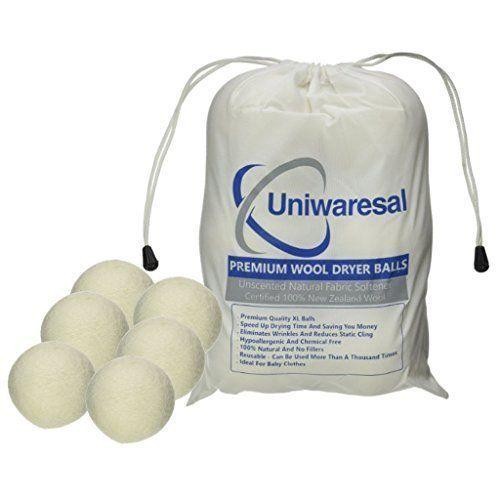 Uniwaresal Premium Quality Wool Dryer Balls – 100% Safe and Harmless Ecofr..