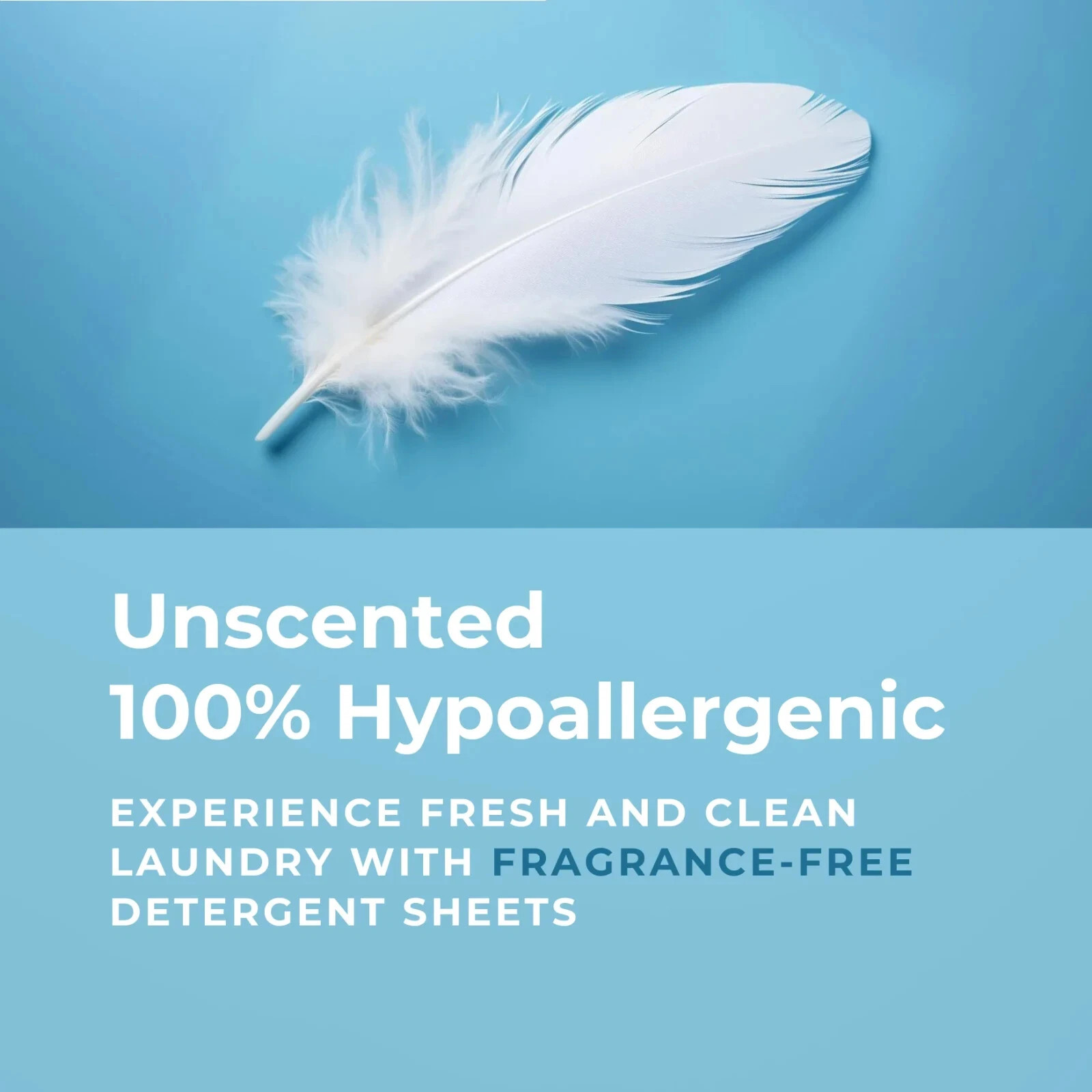 Flowcheer Laundry Detergent Sheets 60 Loads 30 Ct Fragrance Free Hypoallergenic