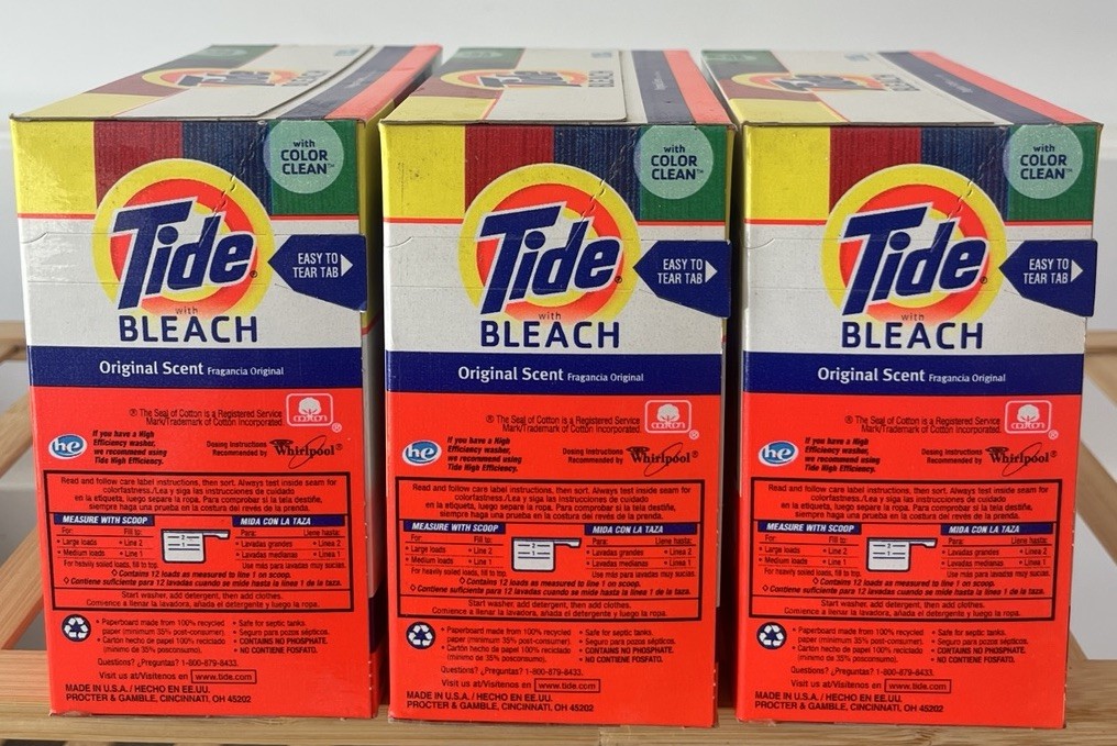 Tide With Bleach Plus Color GuardPowder Laundry Detergent #RARE