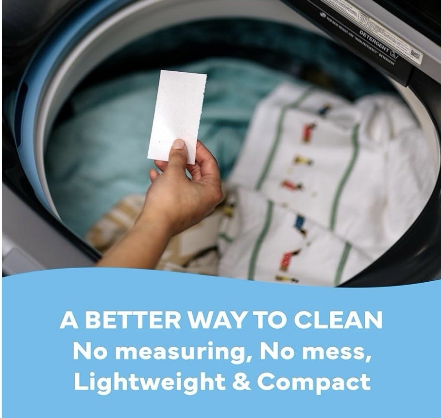 Tru Earth Laundry Detergent Sheets, 64 Count, Up to 128 Loads
