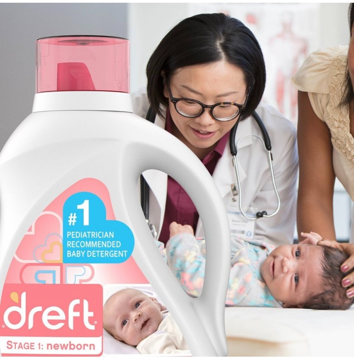 DREFT Stage 1 Newborn Laundry Detergent Medium Size 92 Fl OZ 64 Loads
