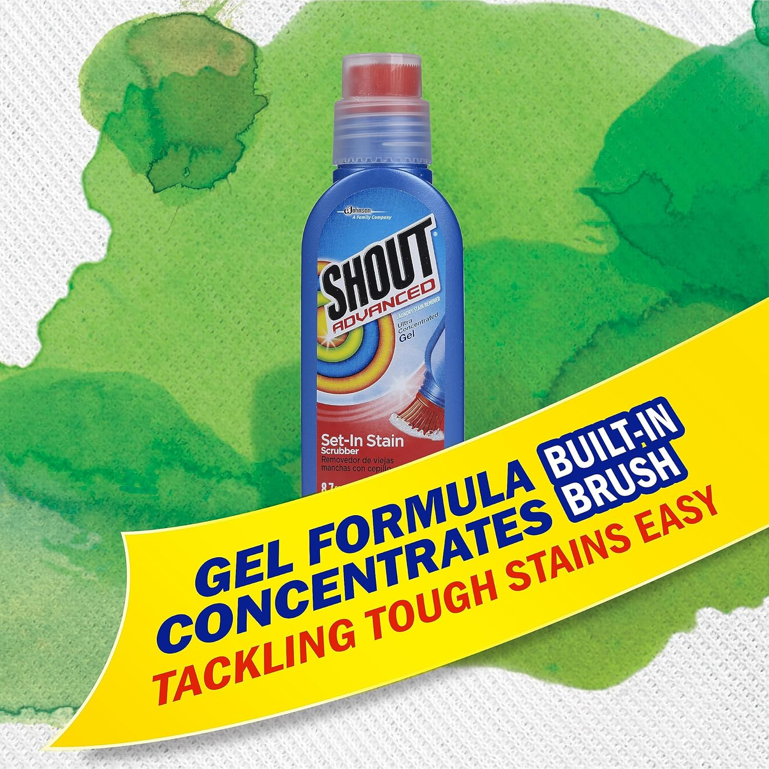 Advanced Stain Remover Gel for Clothes Laundry, Ultra Concentrated Gel with Buil