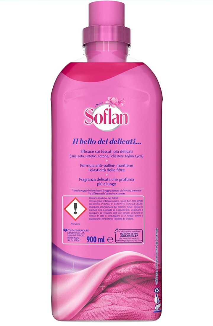 Soflan Classic Detersivo Liquido per Capi Delicati 900mlDetergent for wool