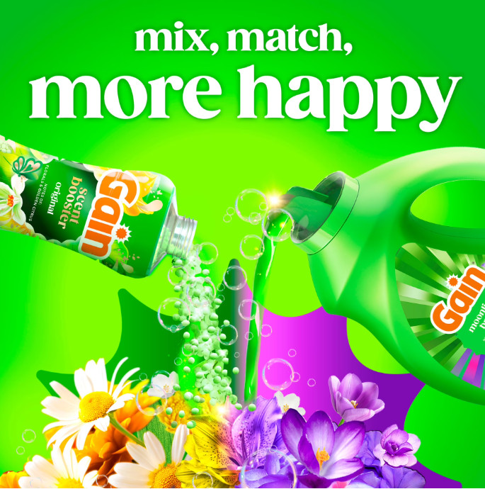 (2pack) Gain HE Liquid Laundry Detergent Moonlight Breeze 132 fl oz 100 Loads