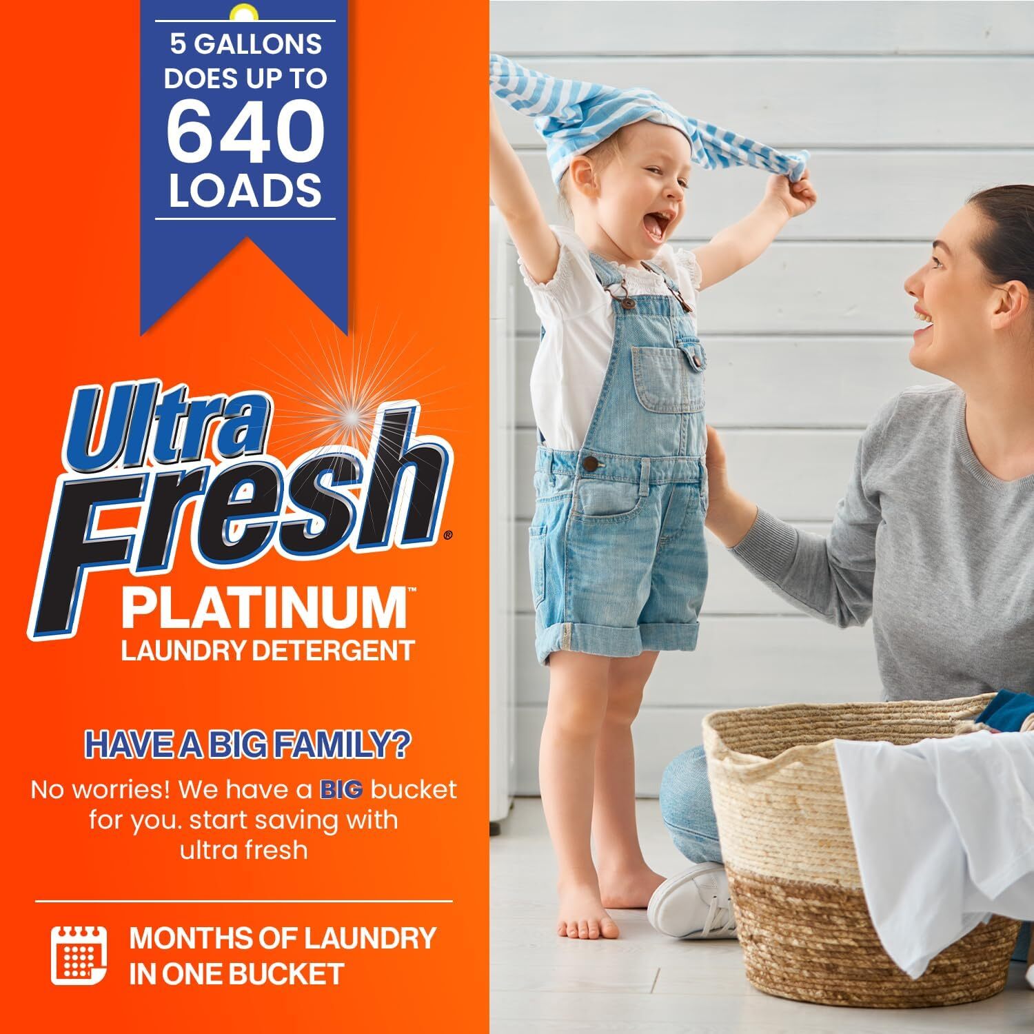 Platinum Original Blue Liquid Laundry Detergent 5 Gal 640 Oz