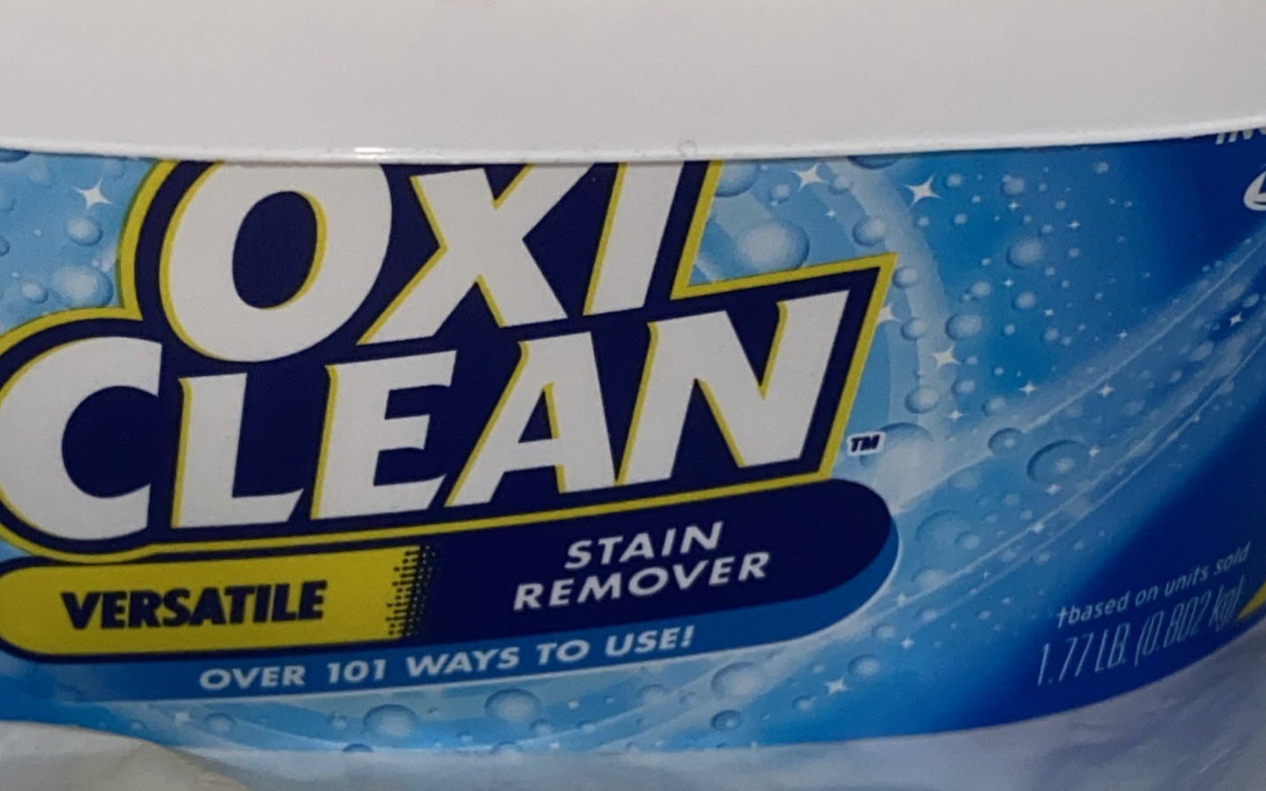 OXI CLEAN NO SCENT VERSATILE STAIN REMOVER POWDER CHLORINE FREE 1.77LB 38 LOADS