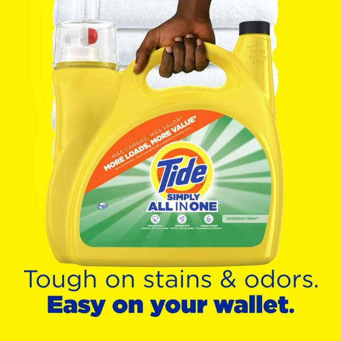 3 PACK Tide Simply All-in-One Liquid Laundry Detergent Daybreak Fresh, 138 Loads