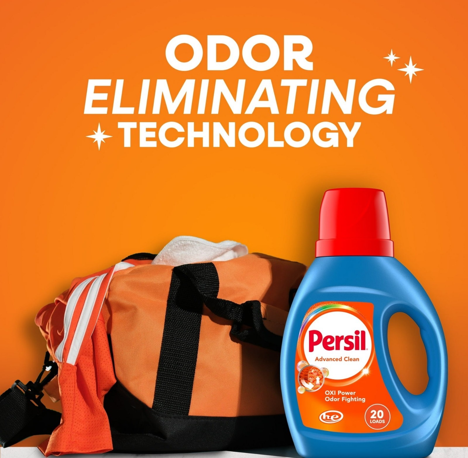 Persil Advanced Clean Laundry Detergent with Oxi, Odor Removal, 84oz, 50 Loads