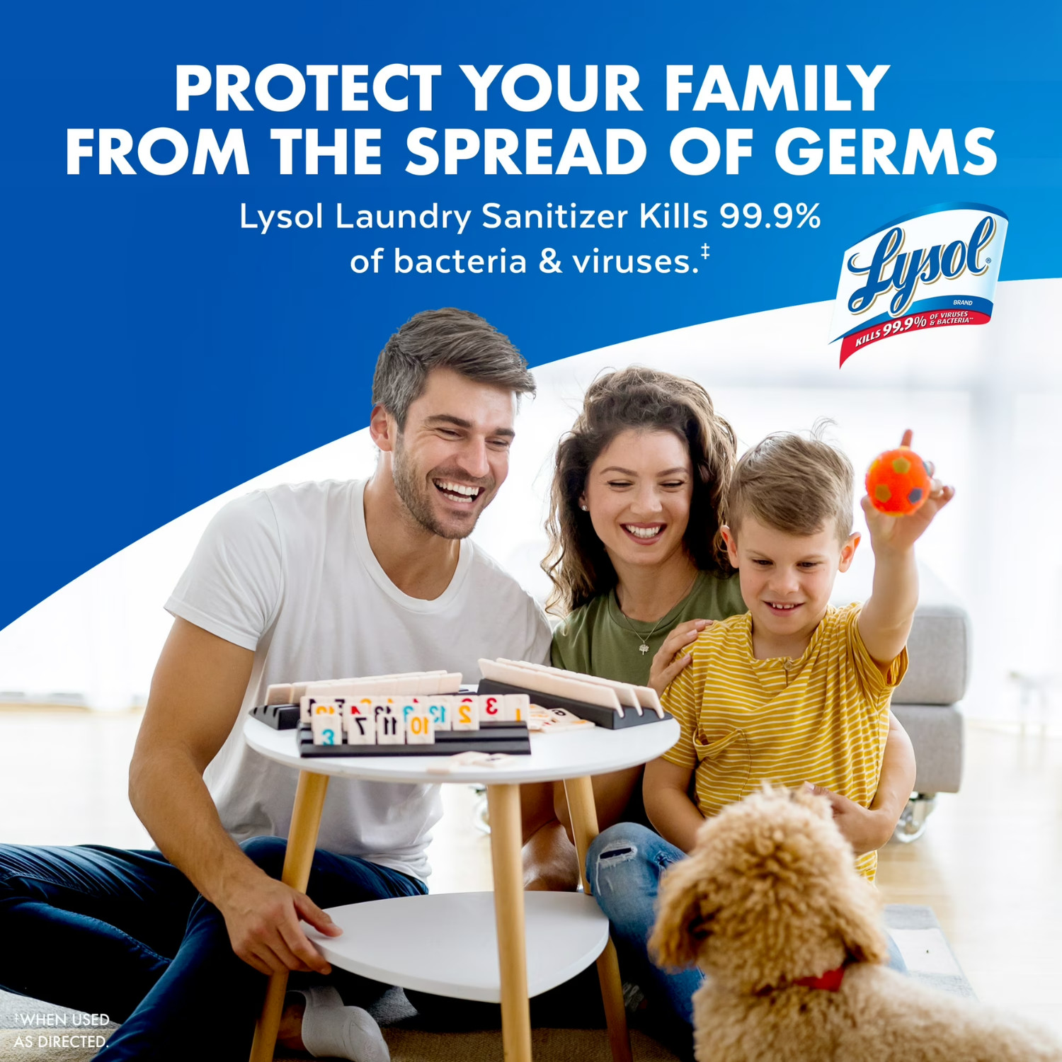 2 Pack Lysol Laundry Sanitizer Liquid Additive 90oz Dye Free for Clothes Linens