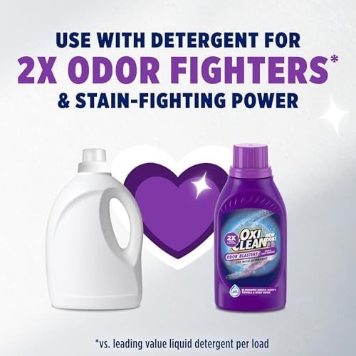 OxiClean Odor Blasters Liquid Laundry Additive, Odor Stain Remover, 45 oz