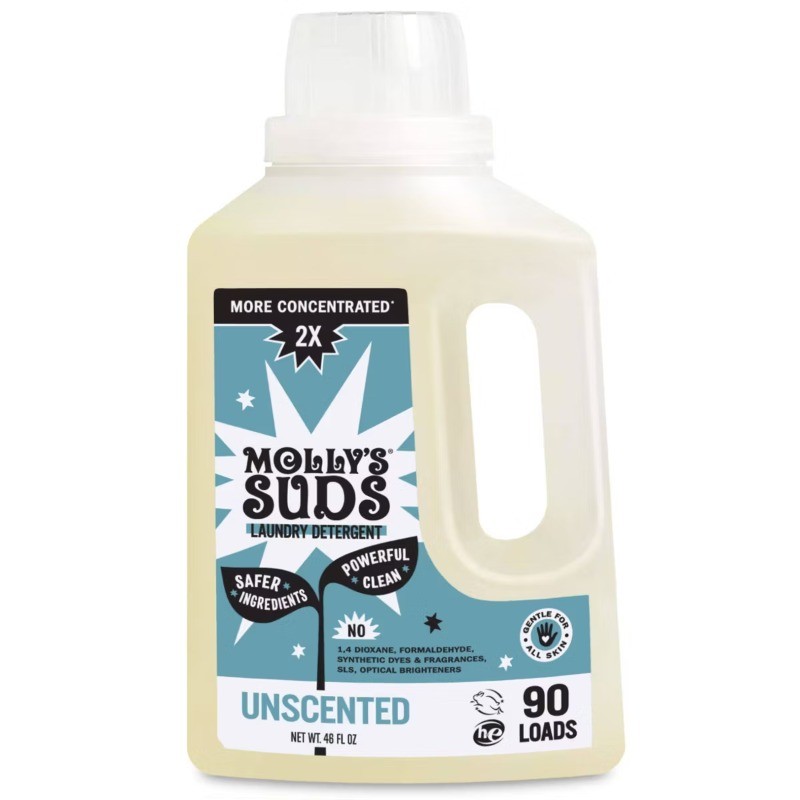 Unsc HE Laundry Detergent 90L – 46oz: Plastic Jug, Sensitive, No Fragrance Vegan