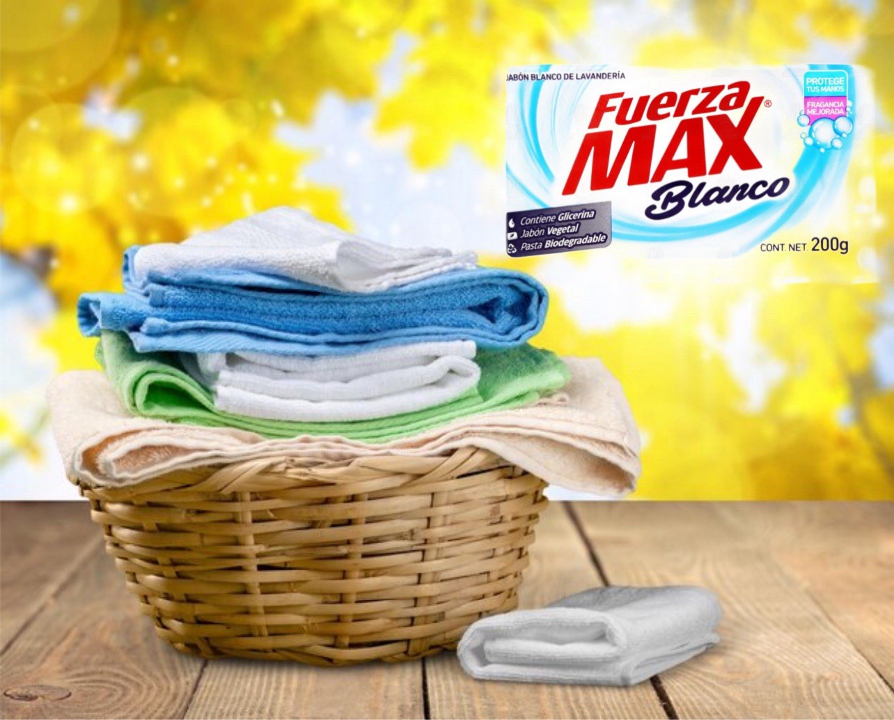5X FUERZA MAX BLANCO 🇲🇽 Bar Laundry Soap, 200g, 3 Pack