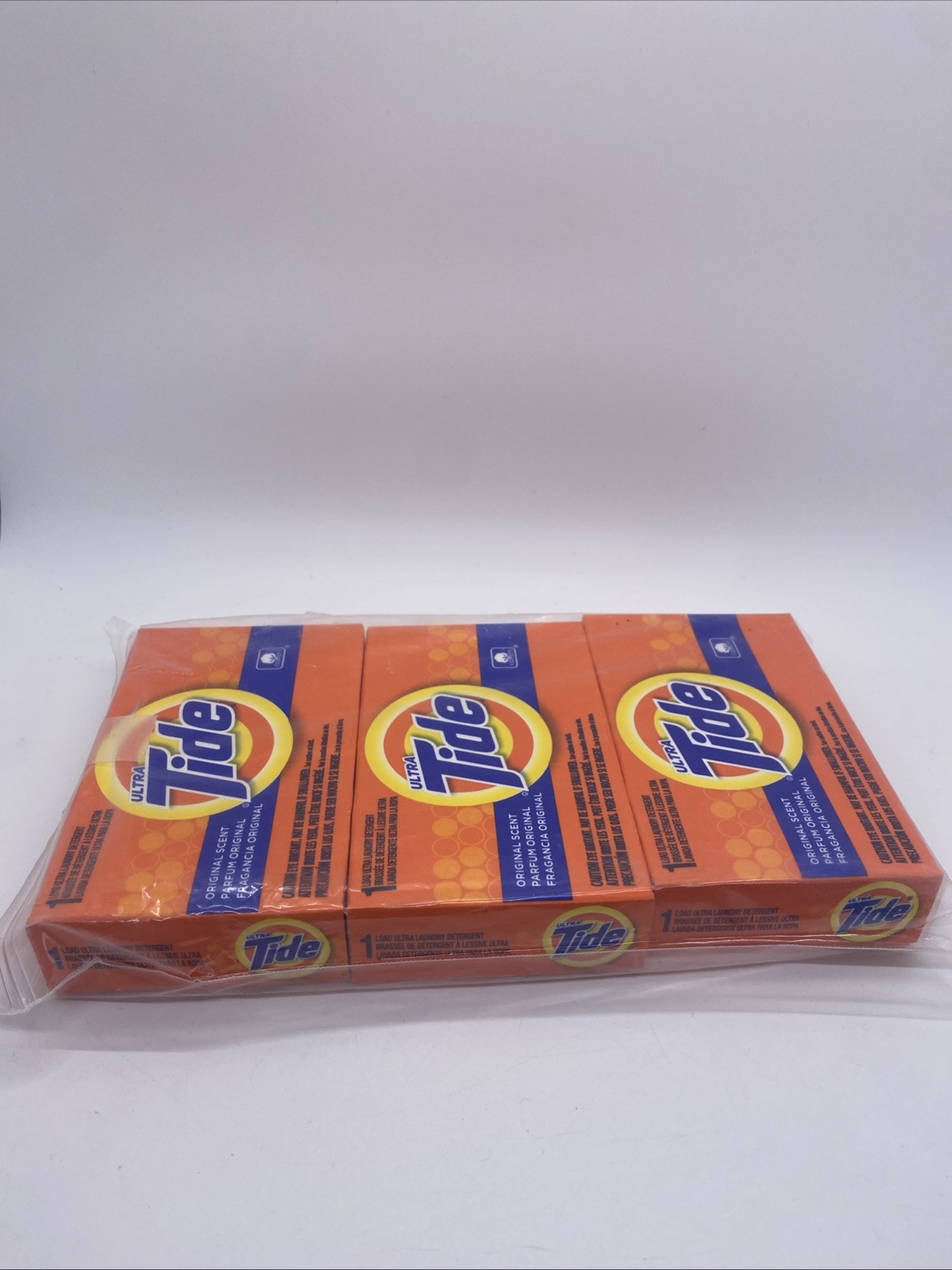 Tide Ultra Laundry Detergent 1 Load – Original Scent 1.4oz, Lot Of 3