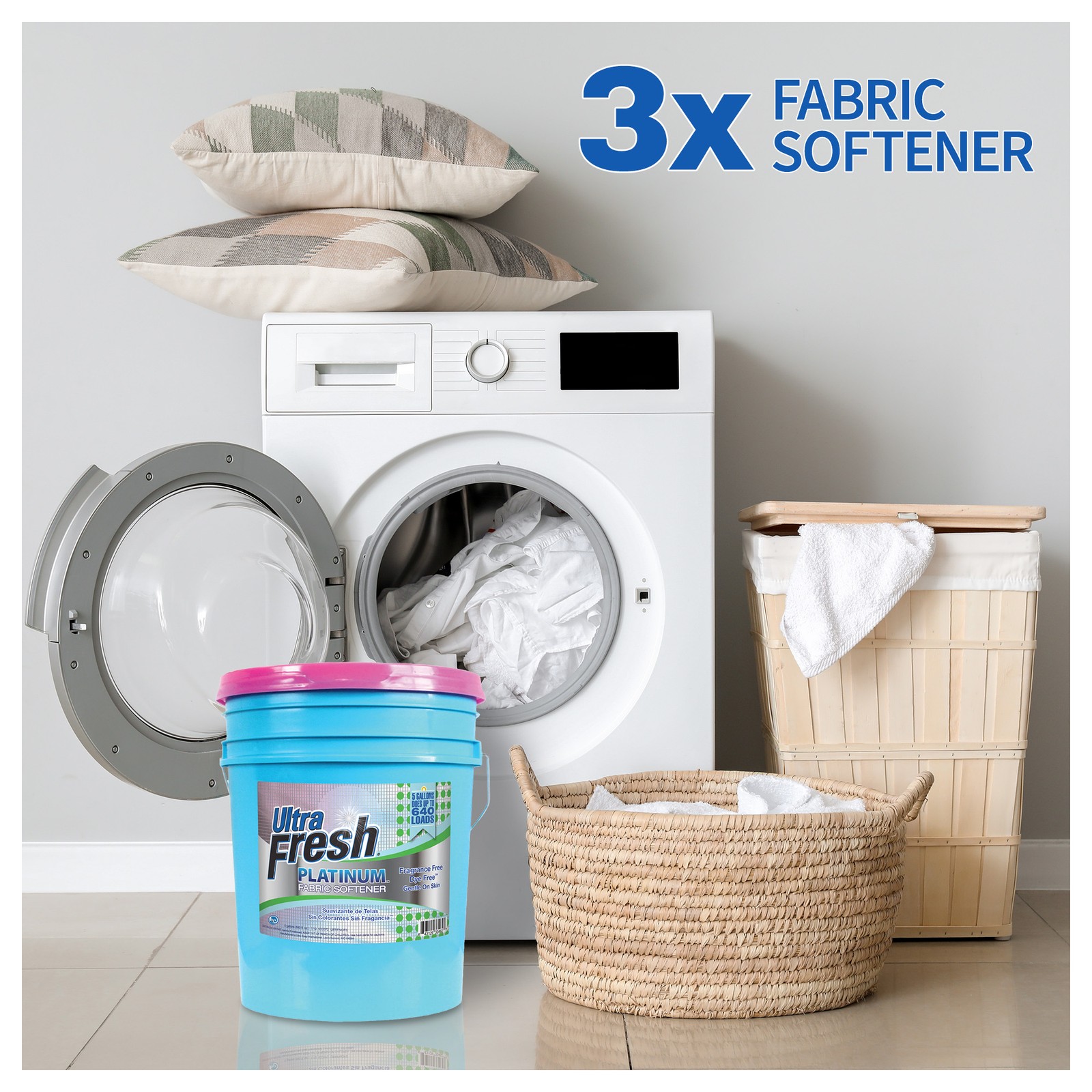 Ultra Fresh Platinum Fabric Softener & Platinum 6X Laundry Detergent Sheets