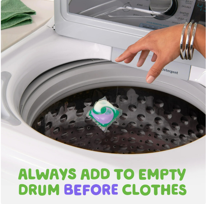4 Bag Gain Relax Flings Laundry Detergent Packs, Dewdrop Dream Scent, 18 Ct Pk