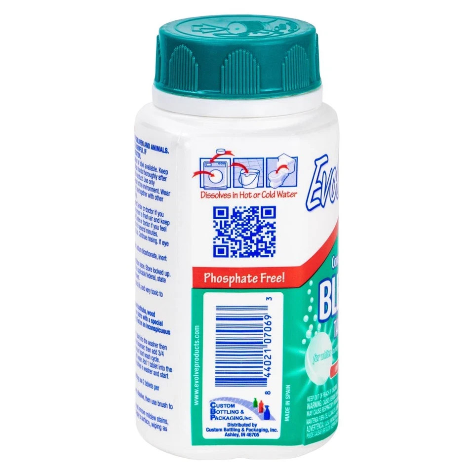 2 Pack – Evolve Ultra Concentrated Bleach Tablets, Linen Breeze Scent, 64 Count
