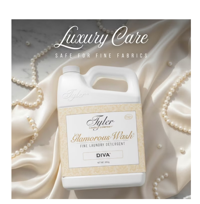 Tyler Candle Diva Glamorous Wash Liquid Laundry Detergent, 24 Loads, 64 fl oz