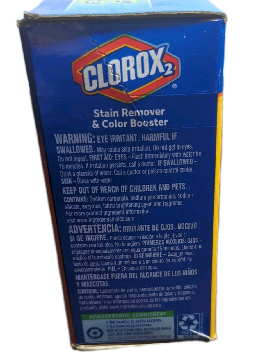 Clorox 2 Powder Original Stain Remover & Color Booster 3.07 lb Rare HTF