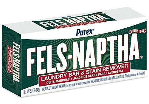 Purex Fels-Naptha Laundry Bar Stain Remover Pre-Treater 5 Oz Individual Bar Dial