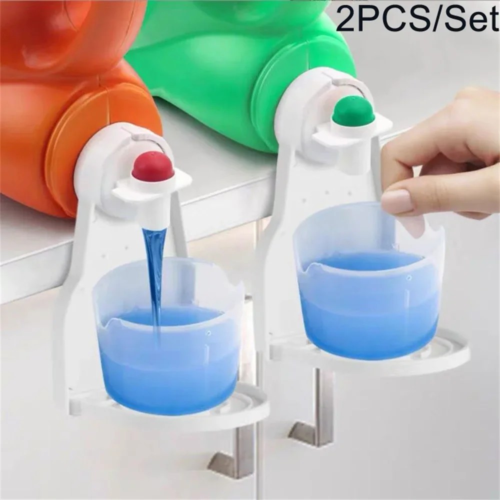 2x Laundry Detergent Holder No Spill Drip Catcher for Laundry Room Organization