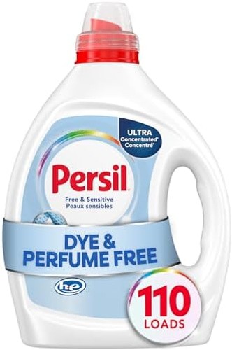 Persil Free & Sensitive Laundry Detergent Liquid, 82.5 Fl Oz, 110 Loads, Ultr…
