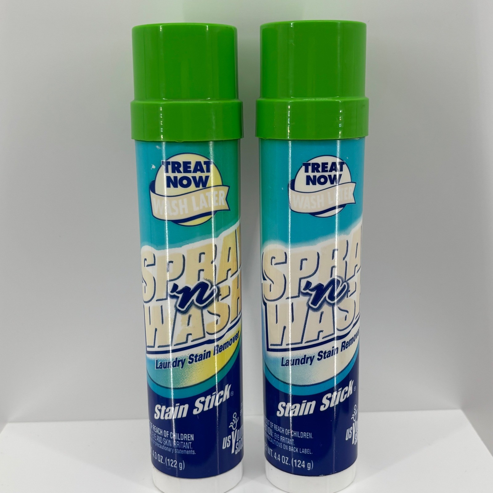 Spray n Wash Laundry Stain Remover Stain Stick 2 Pack Treat Now Wash Later 4.3oz