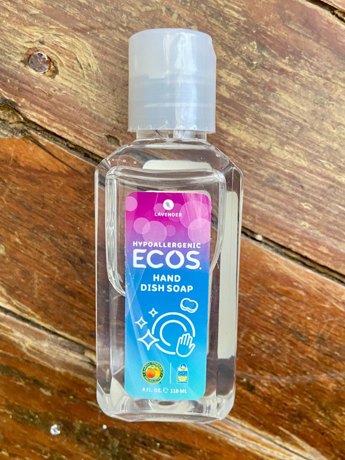 1 Bottle Ecos Travel Size Liquid Hand Dish Washing Soap Lavender 4 oz USA