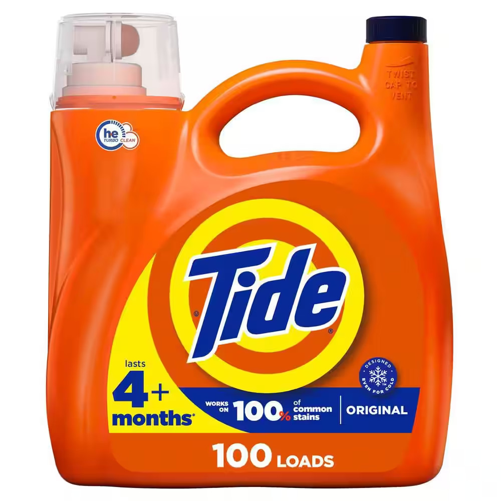 Original Scent Liquid Laundry Detergent, 100-Loads, 132 Fl. Oz.