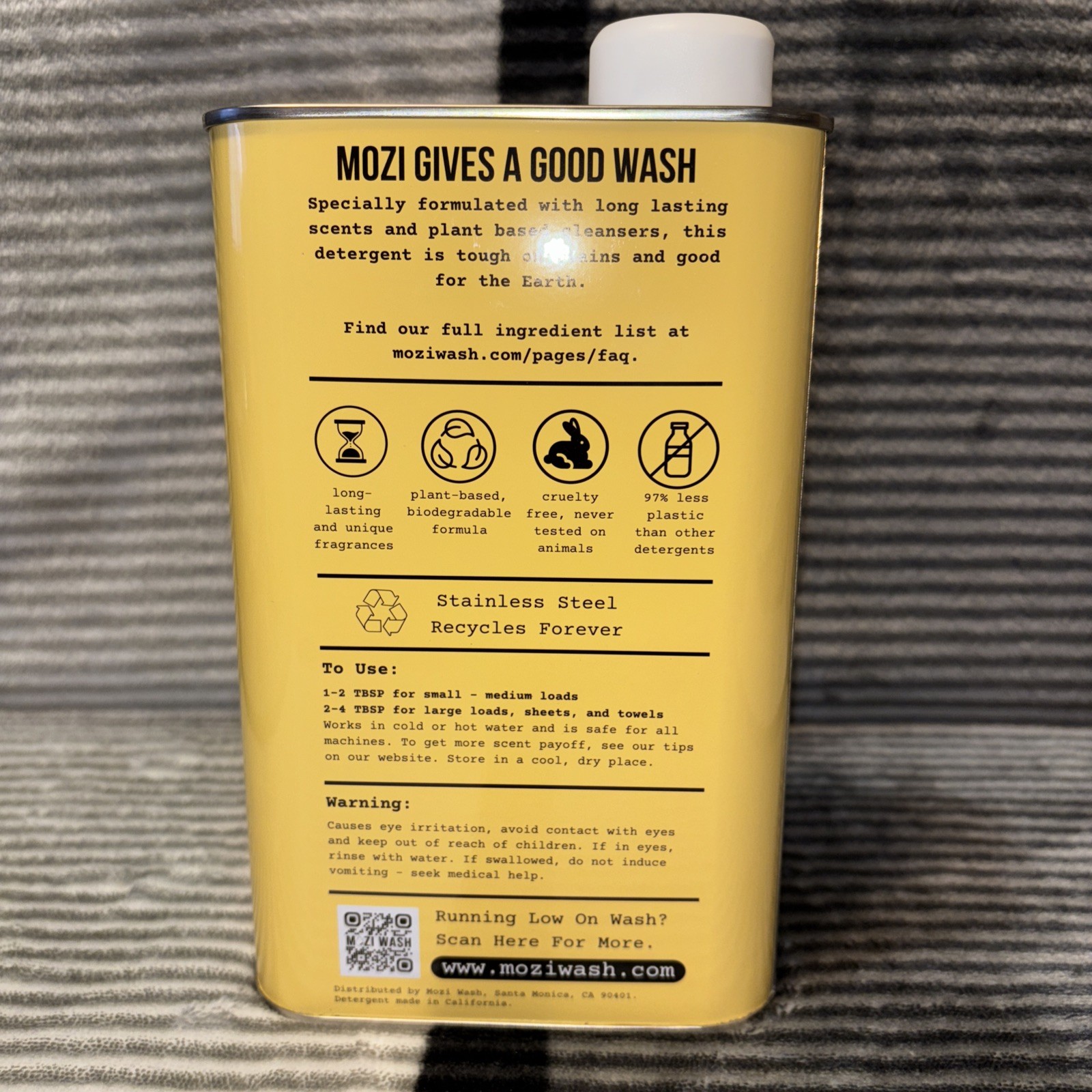 Mozi Wash Laundry Detergent Liquid, Golden Hour, 50+ Loads, Concentrated, Pl