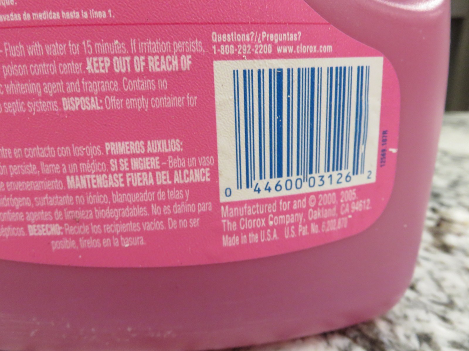 Clorox2 Bleach For Colors Laundry Fresh Meadow 90.8 oz. Discont. Over Half Full