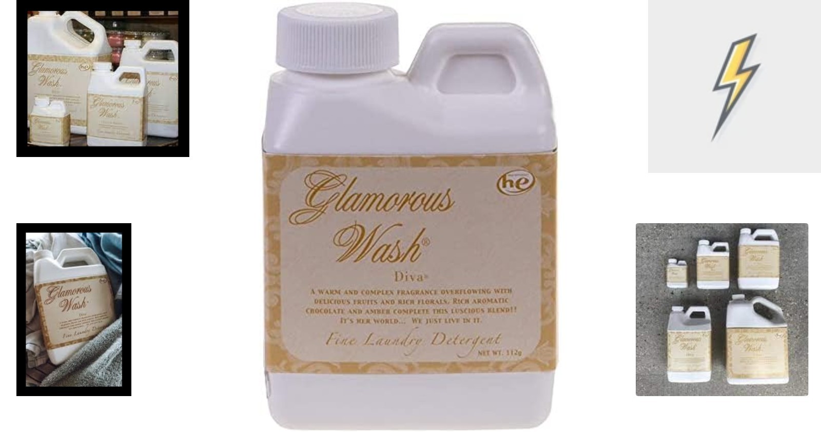 Diva Seller Glam Wash Laundry Detergent, Hypoallergenic & Fresh – 4 Fl Oz