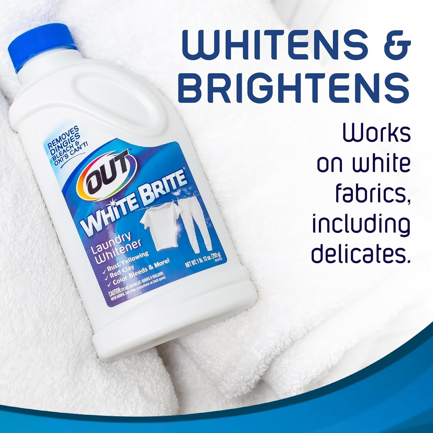 2PACK-OUT White Brite Laundry Whitener, Cleaner, Brighter and Fresher 28 Ounces