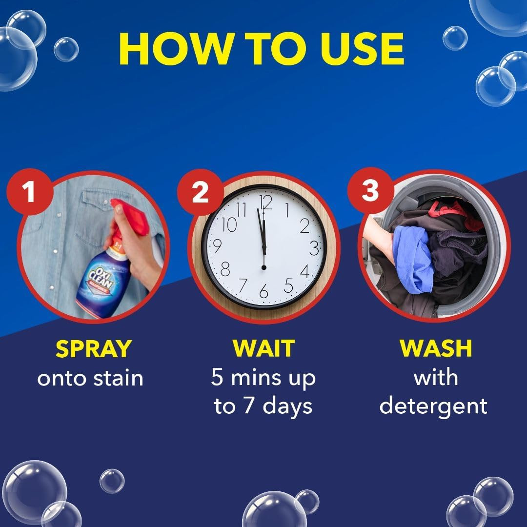 Oxiclean Max Force Laundry Stain Remover Spray Refill, 48 Fl Oz
