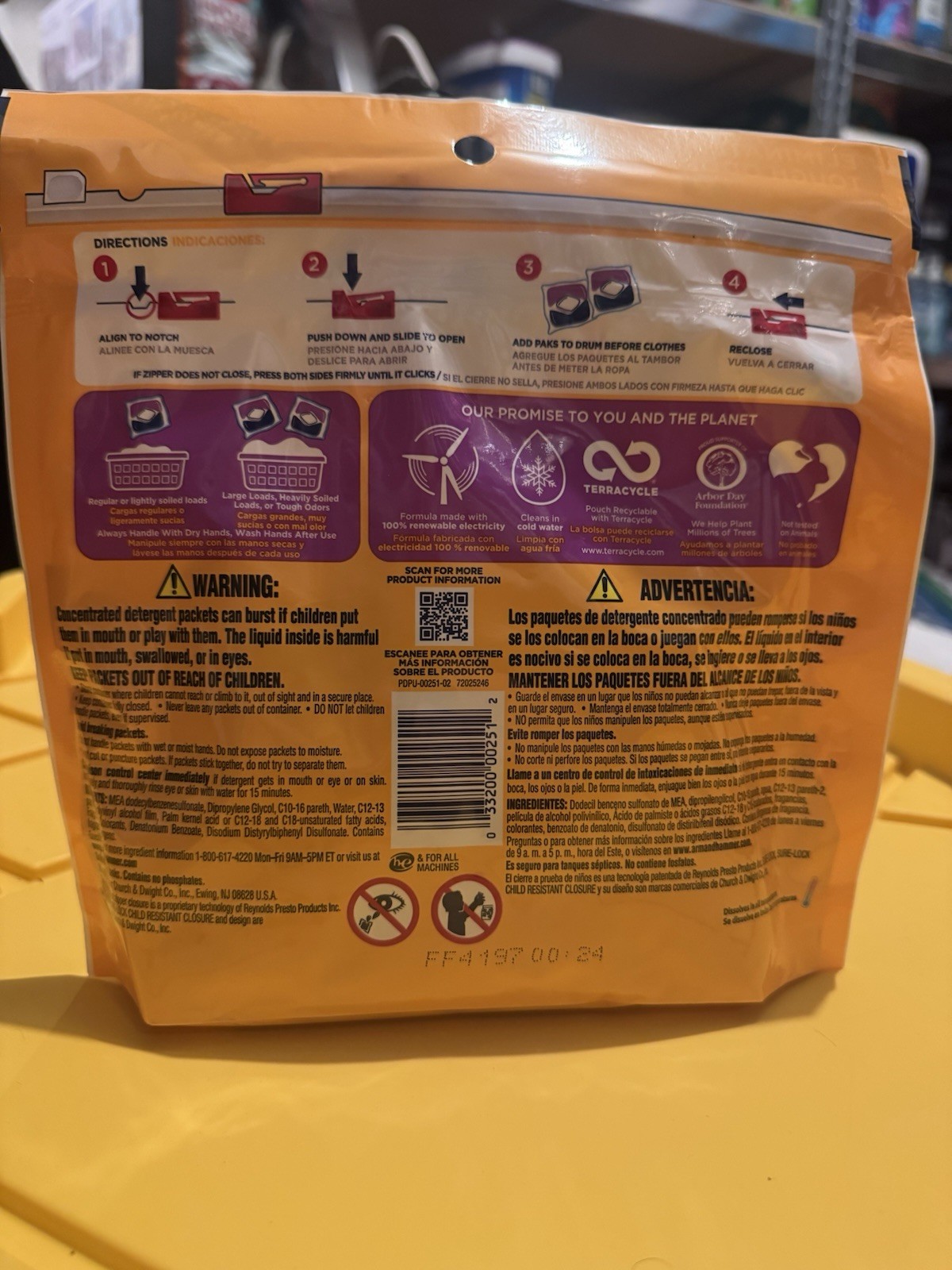 Arm & Hammer Oxi Clean 5-in-1 Power Paks Odor Blasters Fresh Burst 14 Paks